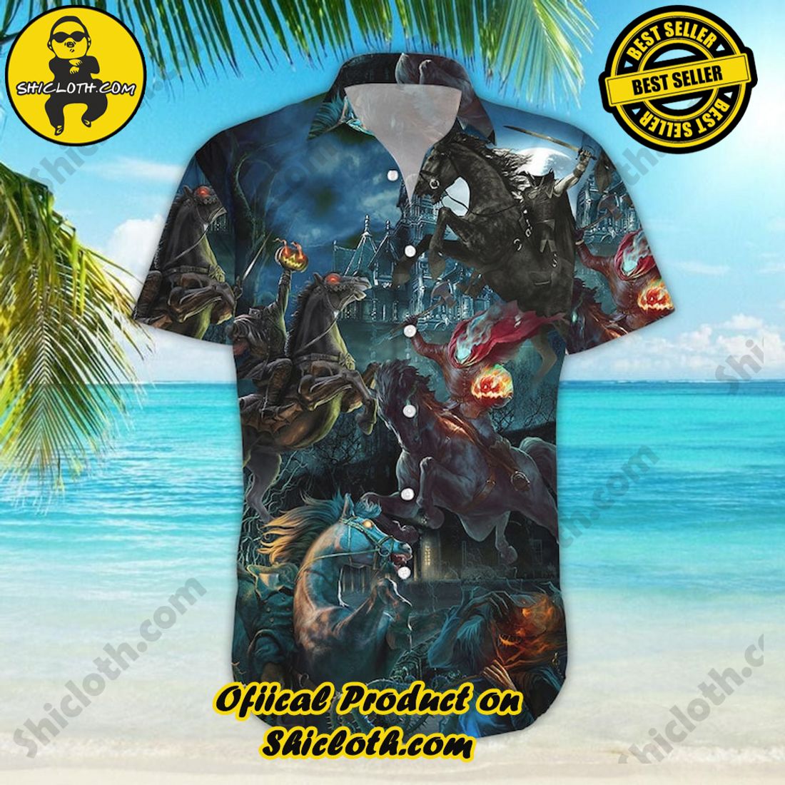 Headless Horseman Scary Dark Hawaiian Shirt 6 Headless Horseman Scary Dark Hawaiian Shirt - Image 6
