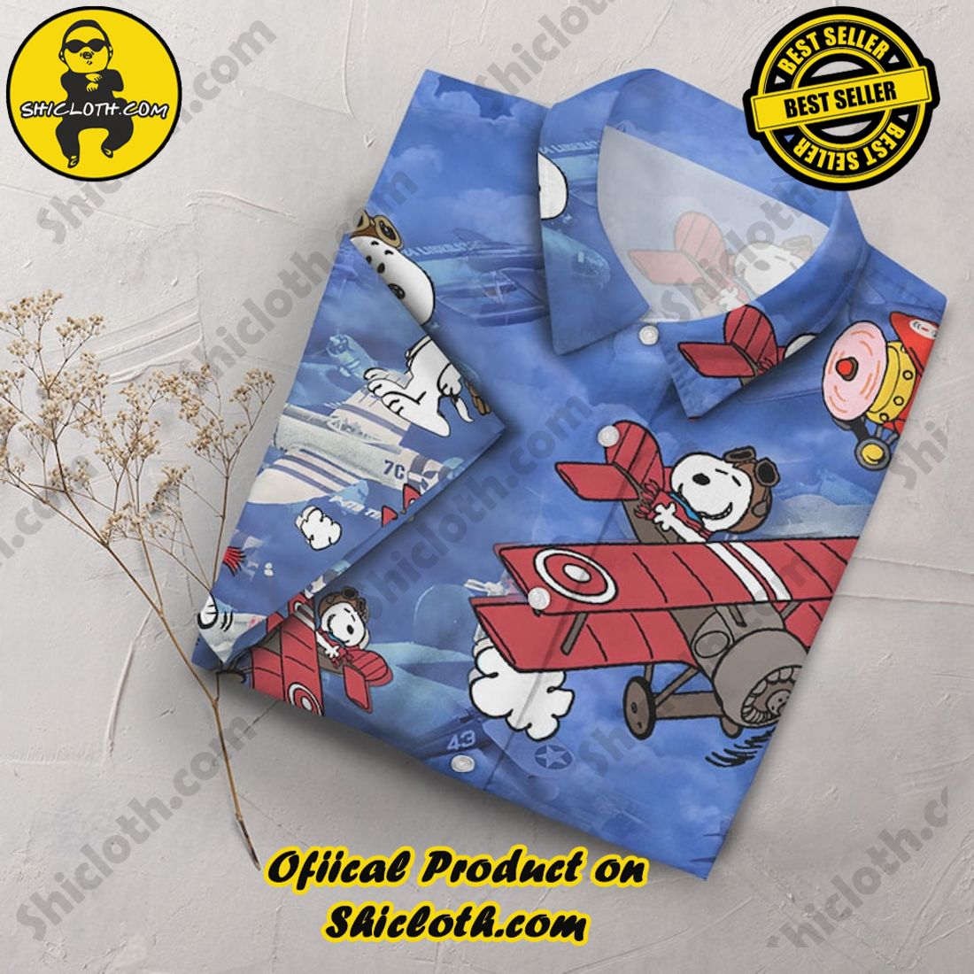 Hot Plane And Snoopy Vintage Peanuts Aloha Hawaiian Shirt And Short 3 Hot Plane And Snoopy Vintage Peanuts Aloha Hawaiian Shirt And Short - Image 3