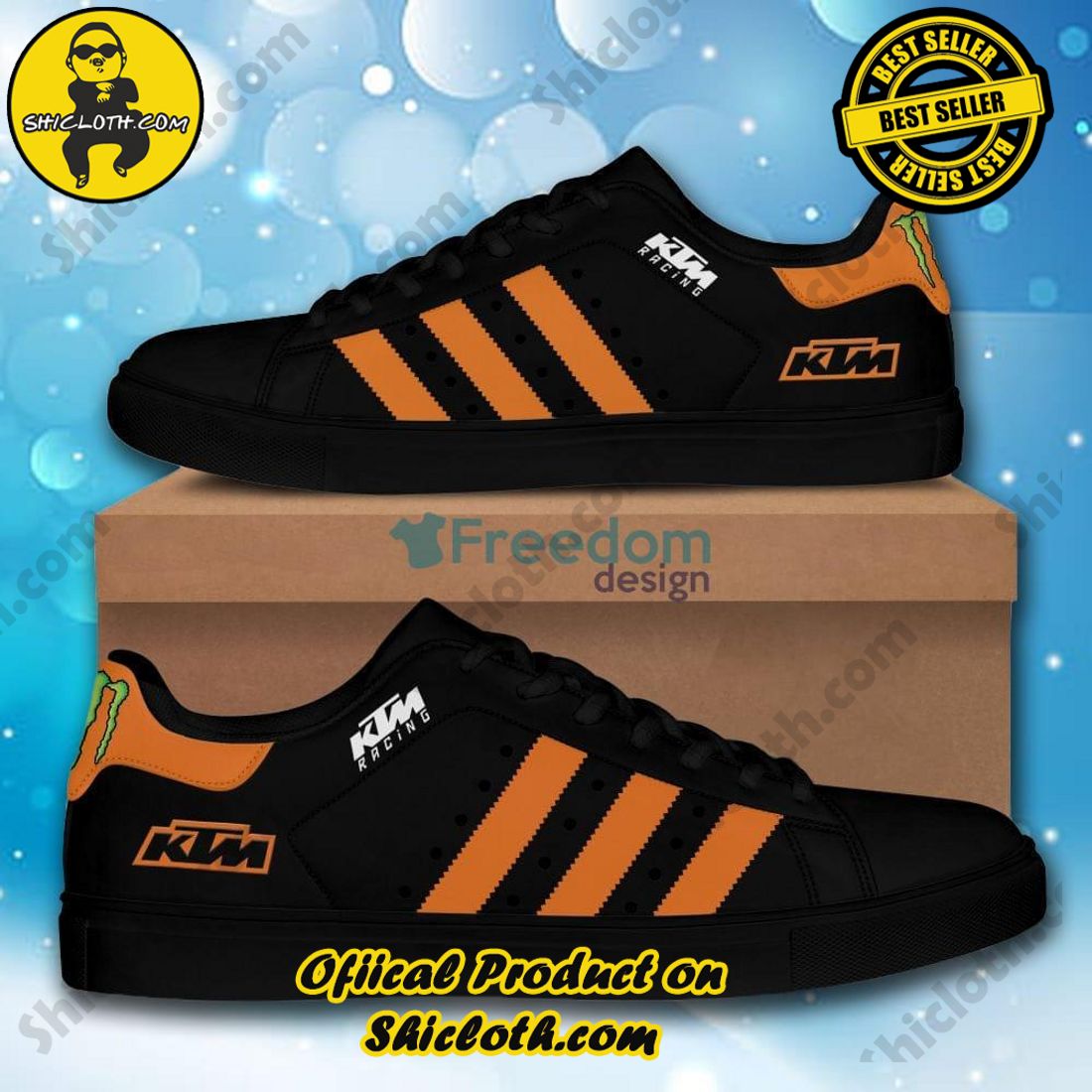 Hot hot hot new trend Stan Smith Shoes in Shicloth Store. Click here to buy !! 32 KTM Racing Logo Car And Motorcycles Adidas Stan Smith Shoes