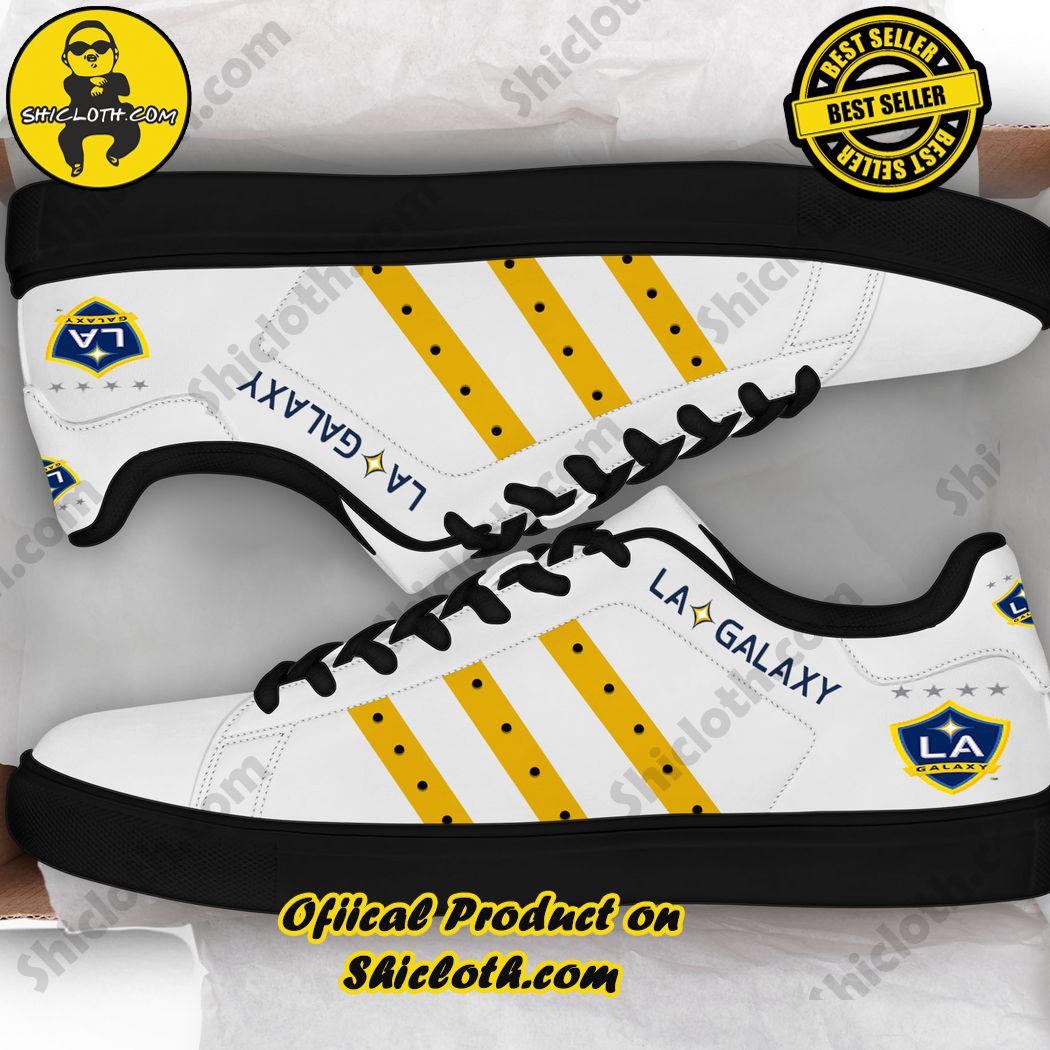 Hot new trend Stan Smith Shoes in Shicloth Store. Click here to buy !! 13 LA Galaxy MLS Stan Smith Low Top Shoes Style 2