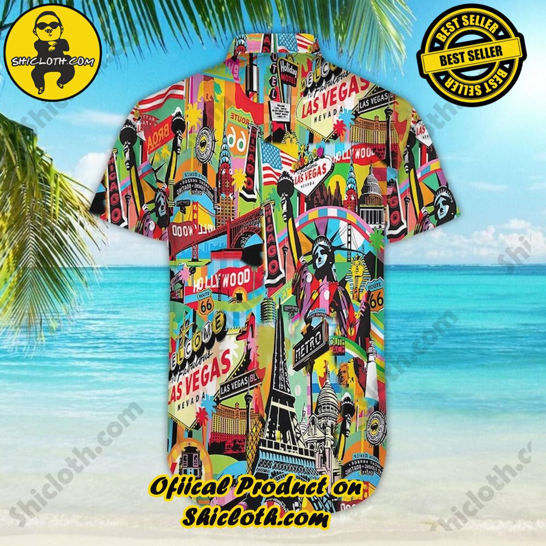 Las Vegas Aloha Colorful Hawaiian Shirt 6 Las Vegas Aloha Colorful Hawaiian Shirt - Image 6