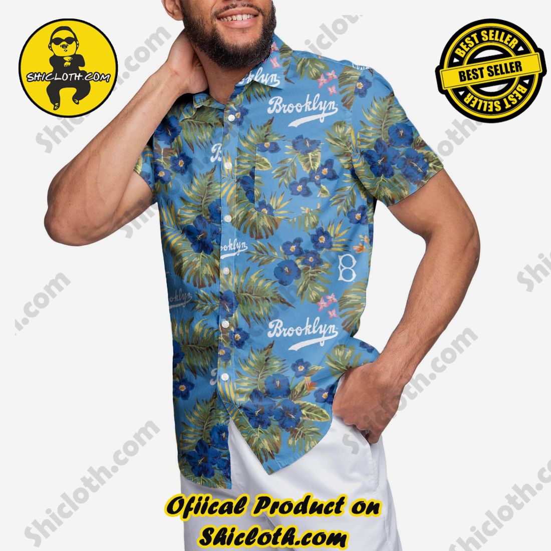 BEST SELLER Hawaiian Shirt And Short in Shicloth !!! Buy it now 2 Los Angeles Dodgers Throwback Threads Button Up Shirt
