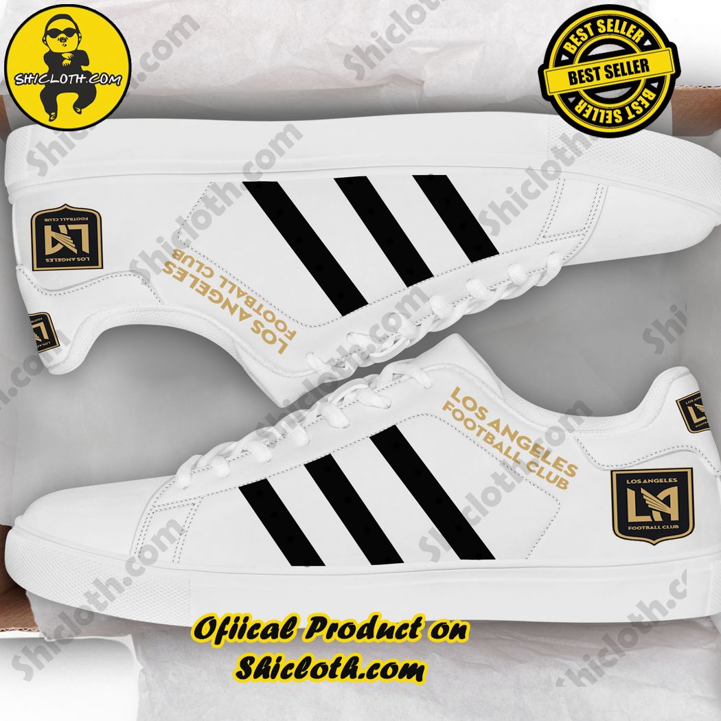 Hot new trend Stan Smith Shoes in Shicloth Store. Click here to buy !! 15 Los Angeles FC MLS Stan Smith Low Top Shoes Style 2