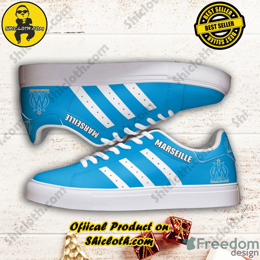 Hot trend Stan Smith Shoes in Shicloth Store. Click here to buy !! 23 Marseille White Striped Stan Smith Low Top Shoes