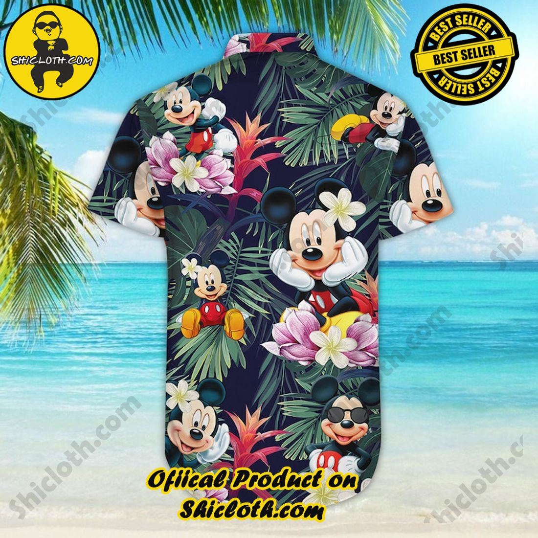 Mickey Mouse Walt Disney Floral Aloha Hawaiian Shirt 7 Mickey Mouse Walt Disney Floral Aloha Hawaiian Shirt - Image 7