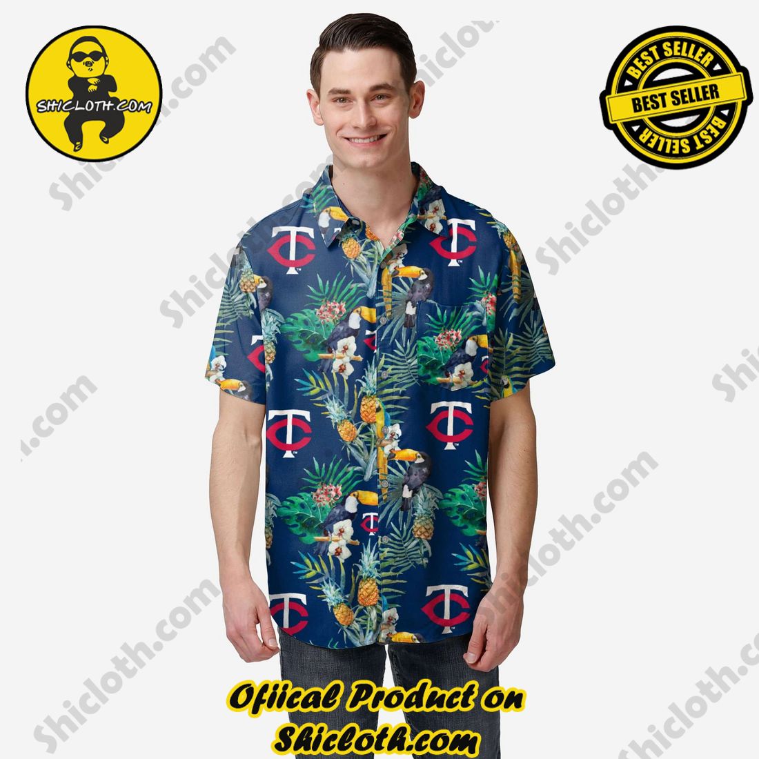 BEST SELLER Hawaiian Shirt And Short in Shicloth !!! Buy it now 11 Minnesota Twins Floral Button Up Shirt
