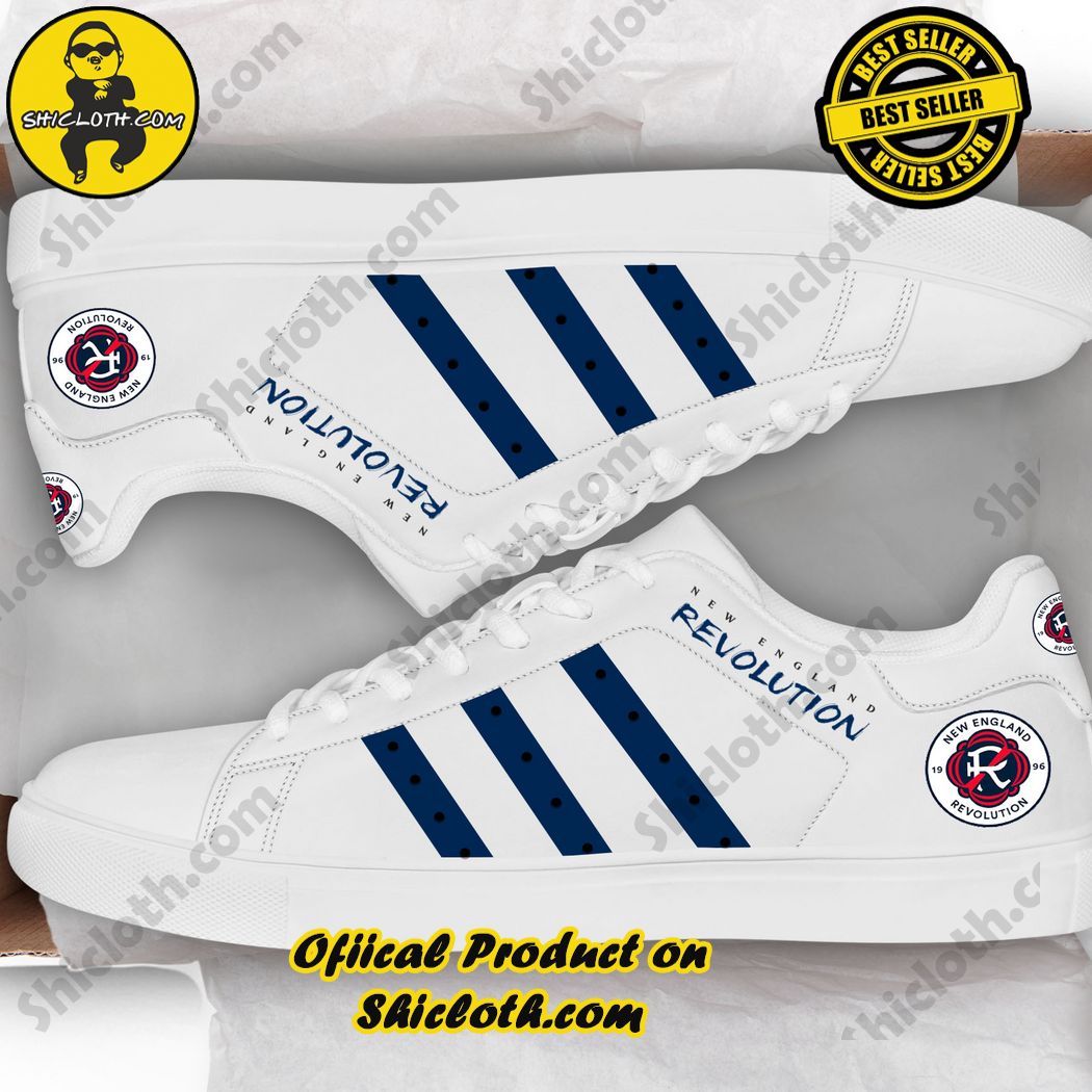 Hot new trend Stan Smith Shoes in Shicloth Store. Click here to buy !! 20 New England Revolution MLS Stan Smith Low Top Shoes
