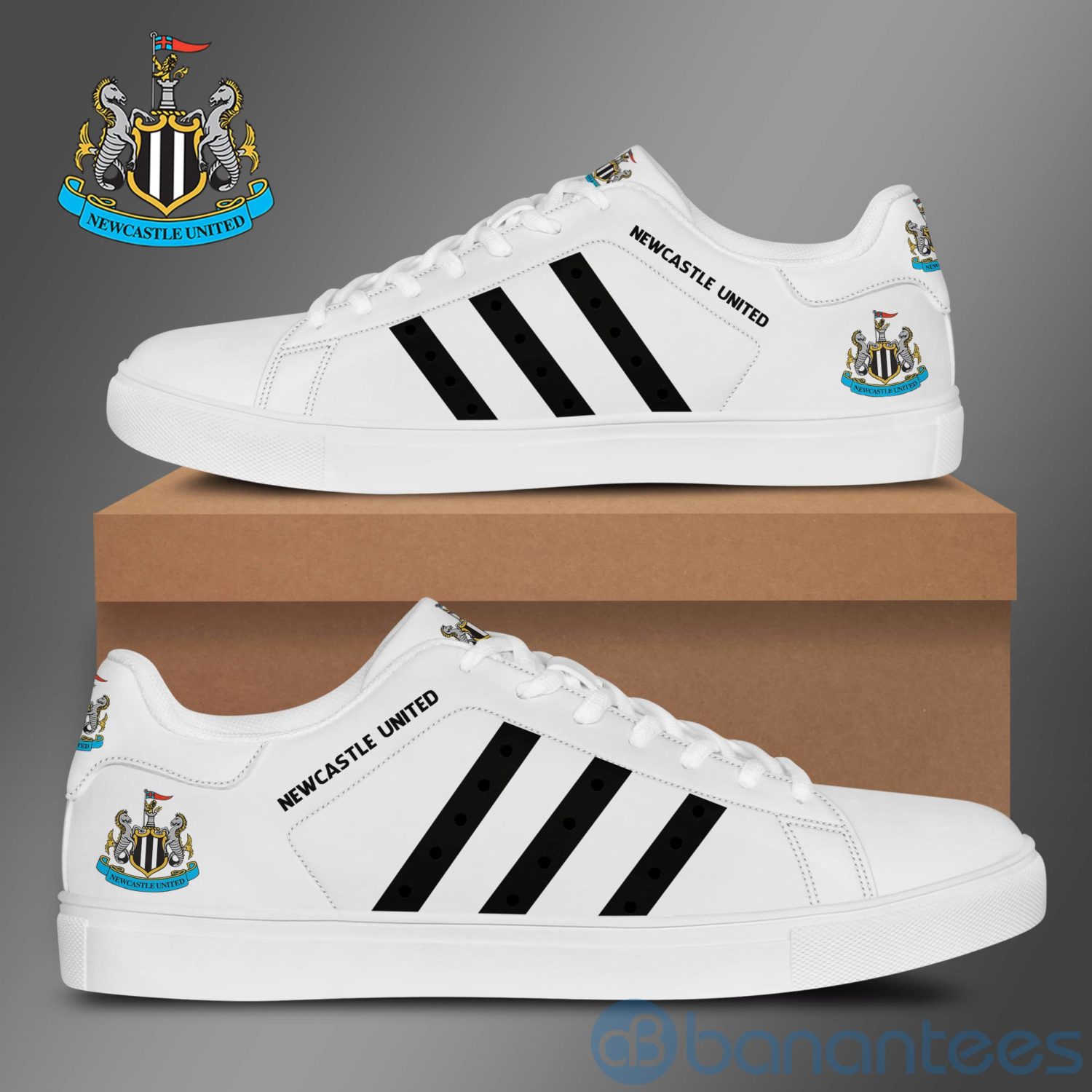 Step Up Your Style with Stan Smith Shoes: Available Now at Shicloth! 18 Newcastle United FC Leather Adidas Stan Smith Low Top Shoes