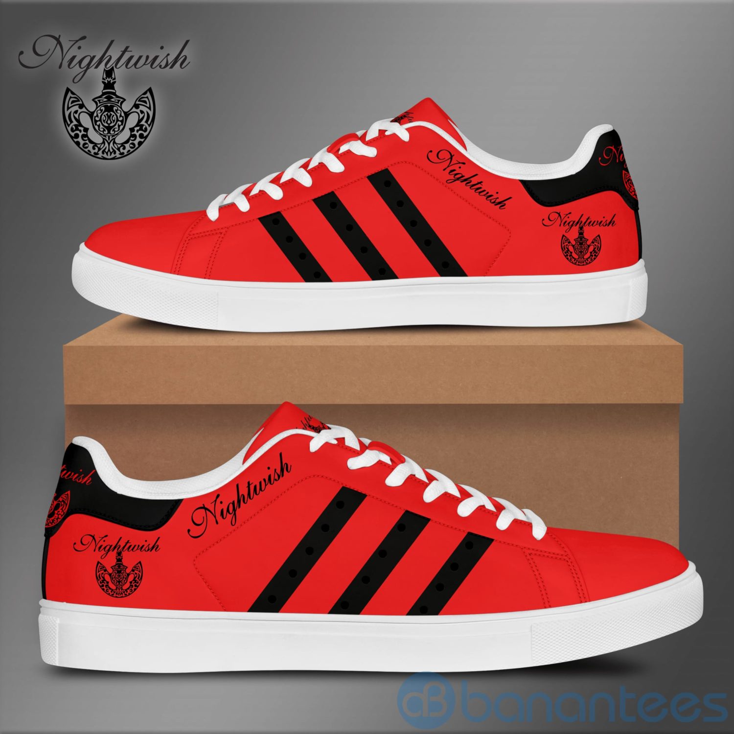 Step Up Your Style with Stan Smith Shoes: Available Now at Shicloth! 25 Nightwish Red Adidas Stan Smith Low Top Shoes