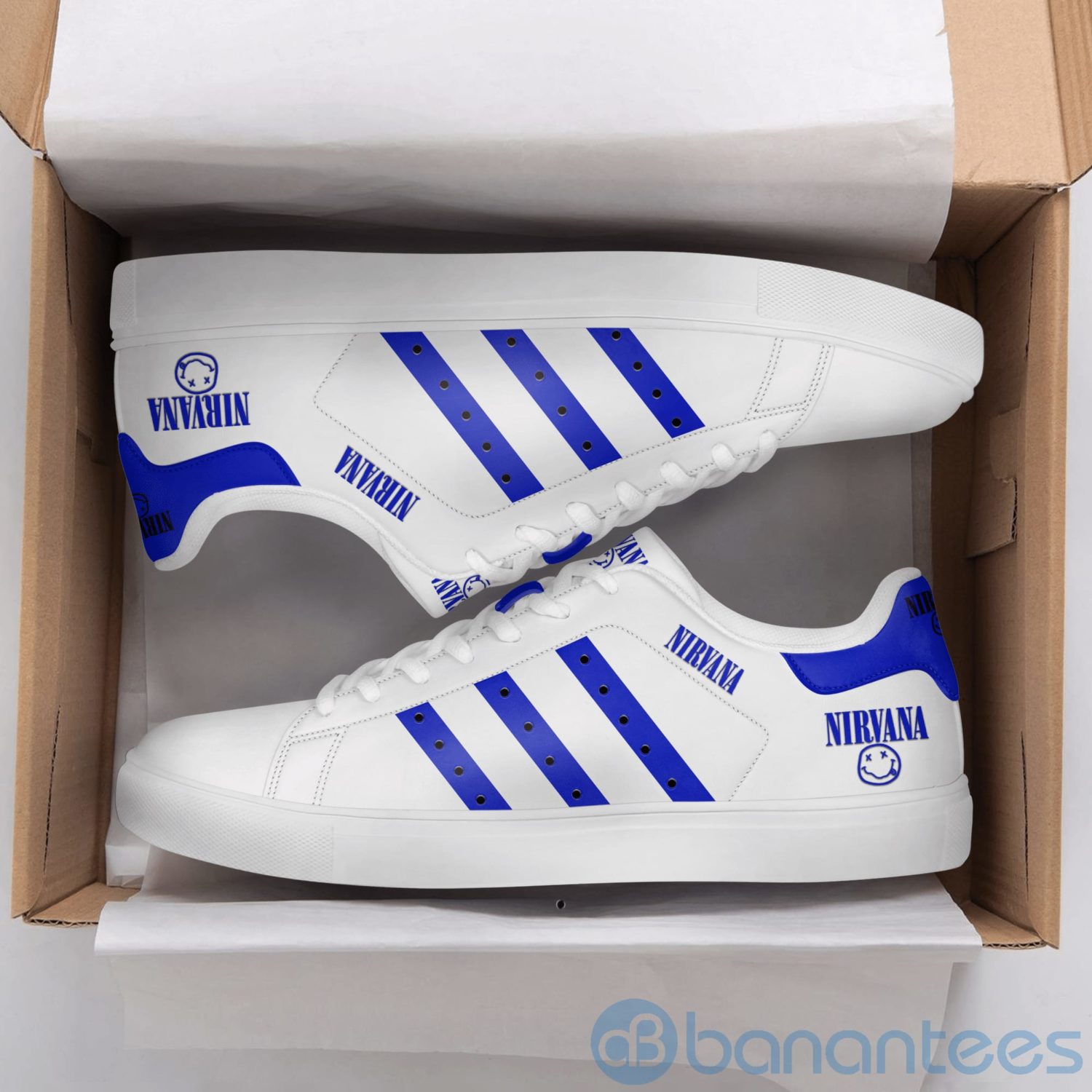 Step Up Your Style with Stan Smith Shoes: Available Now at Shicloth! 29 Nirana Rock Band White Adidas Stan Smith Low Top Shoes