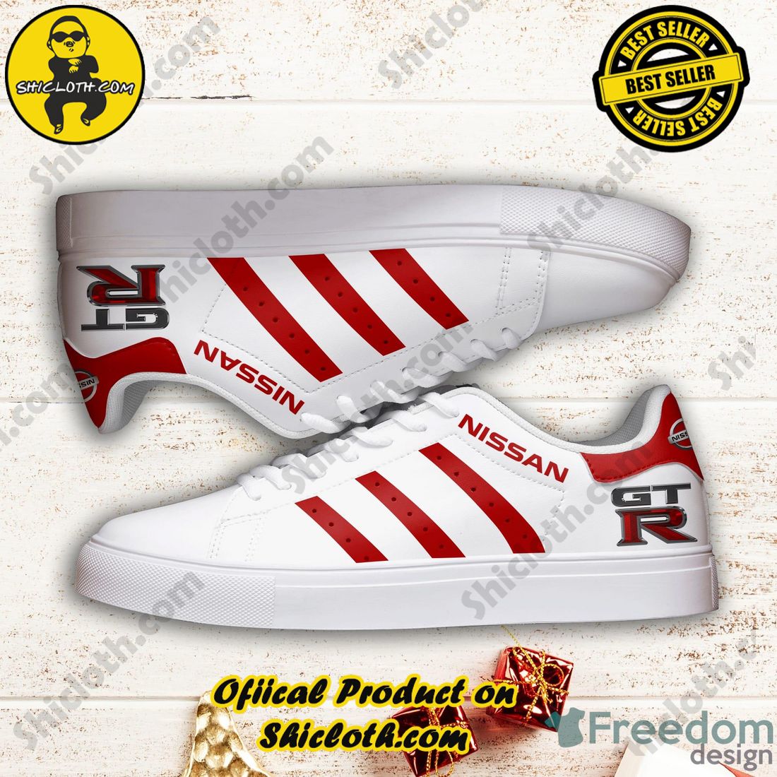 Hot hot hot new trend Stan Smith Shoes in Shicloth Store. Click here to buy !! 39 Nissan Gtr Stan Smith White Low Top Shoes