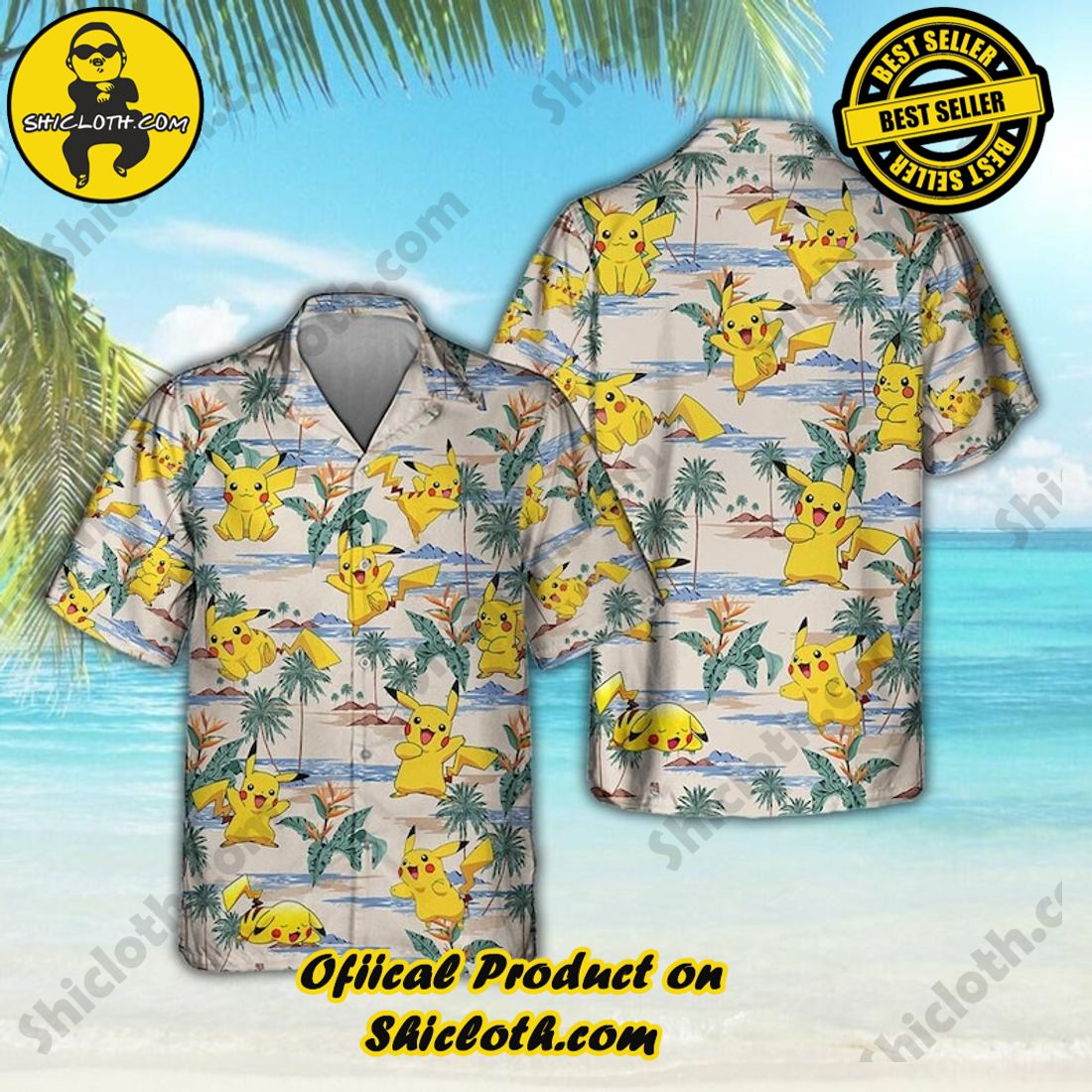Pokemon Pikachu Anime Vintage Hawaiian Shirt