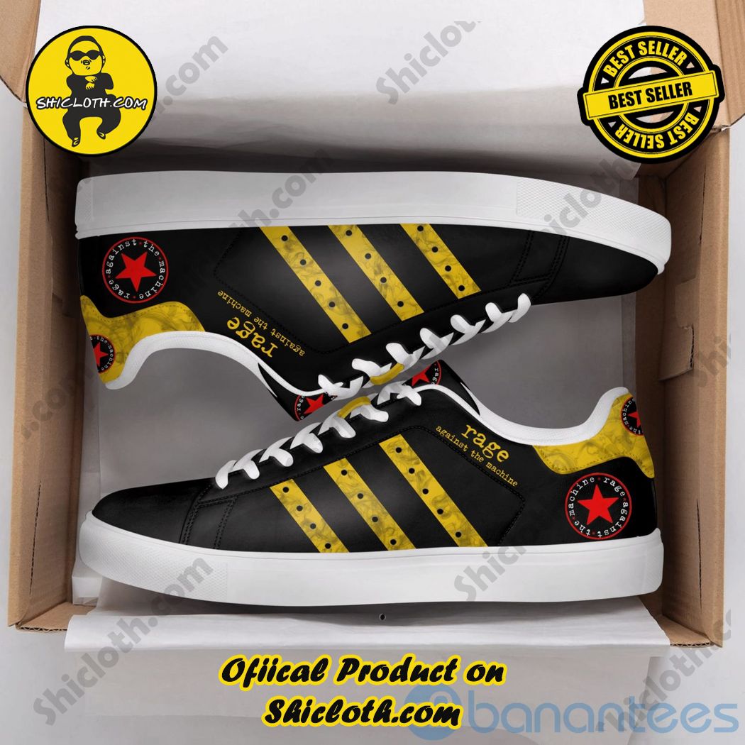 Hot Hot Hot Stan Smith Shoes in Shicloth Store.Click here to buy !! 21 Rage Against The Machine Stan Smith Low Top Shoes