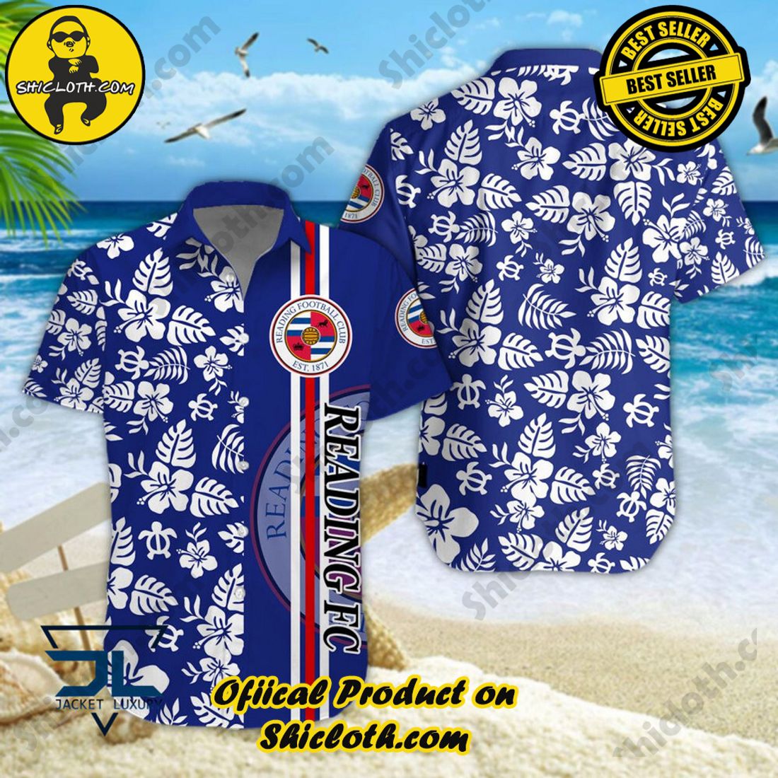 Reading FC EFL Floral Aloha Hawaiian Shirt