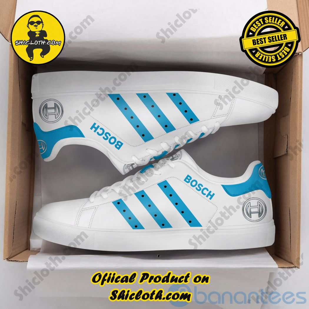 Hot Hot Hot Stan Smith Shoes in Shicloth Store.Click here to buy !! 27 Robert Bosch Blue Striped White Stan Smith Low Top Shoes