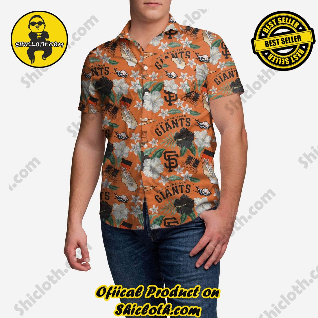 NEW COLLECTION Hawaiian Shirt And Short in Shicloth !!! Own it now 9 San Francisco Giants City Style Button Up Shirt