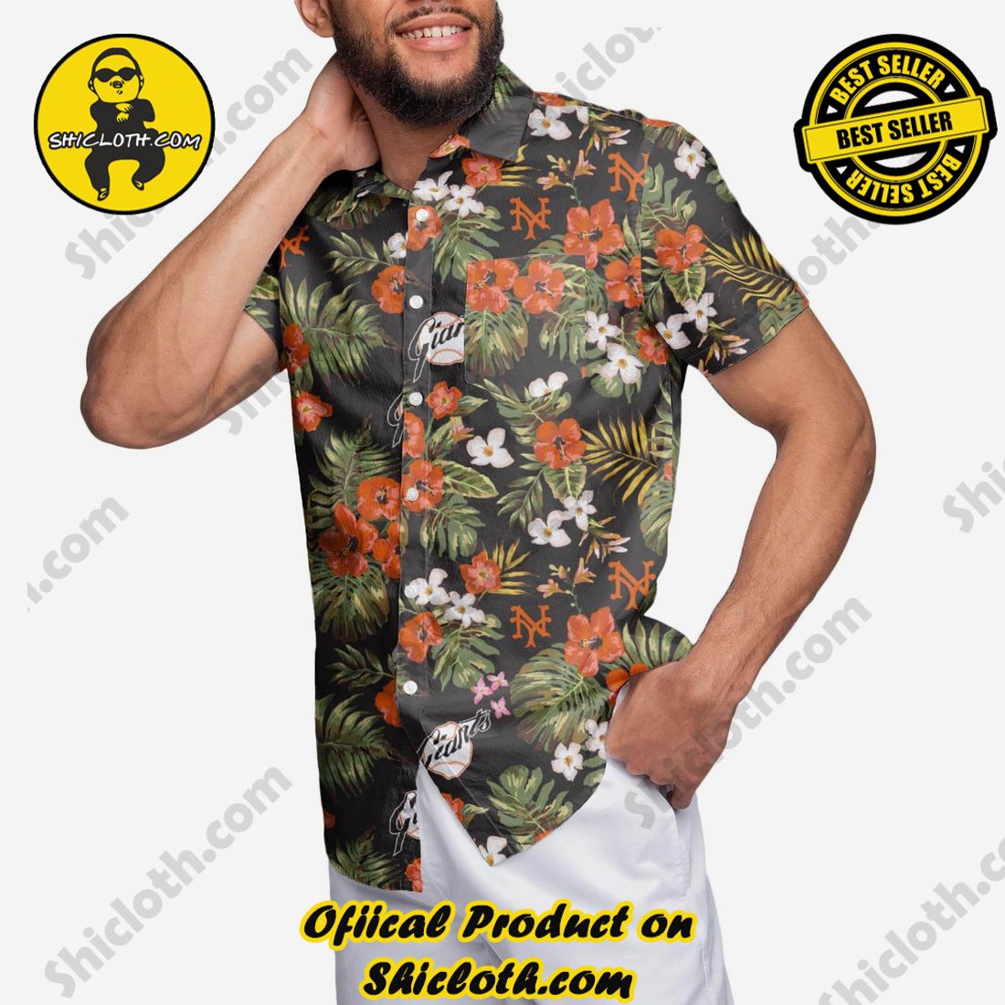 NEW COLLECTION Hawaiian Shirt And Short in Shicloth !!! Own it now 12 San Francisco Giants Throwback Threads Button Up Shirt