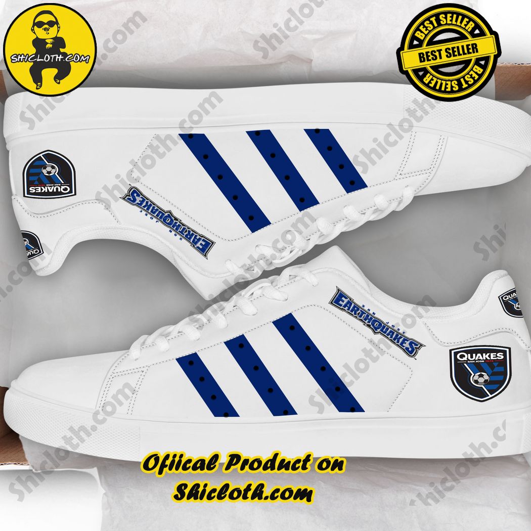 Hot new trend Stan Smith Shoes in Shicloth Store. Click here to buy !! 29 San Jose Earthquakes MLS Stan Smith Low Top Shoes Style 2