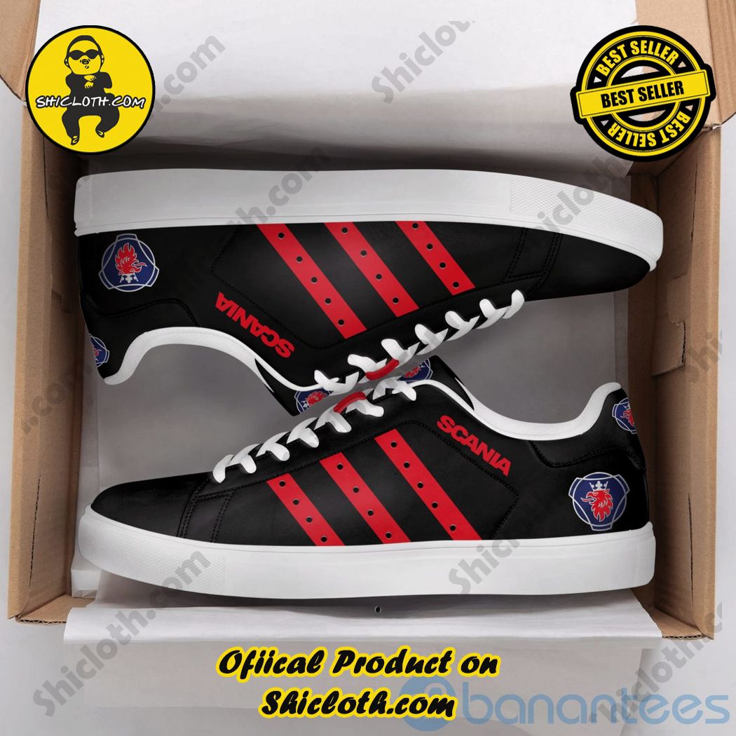 Elevate Your Look with Stan Smith Shoes from Shiclothshop 21 Scania Ab Red Striped Black Adidas Stan Smith Low Top Shoes