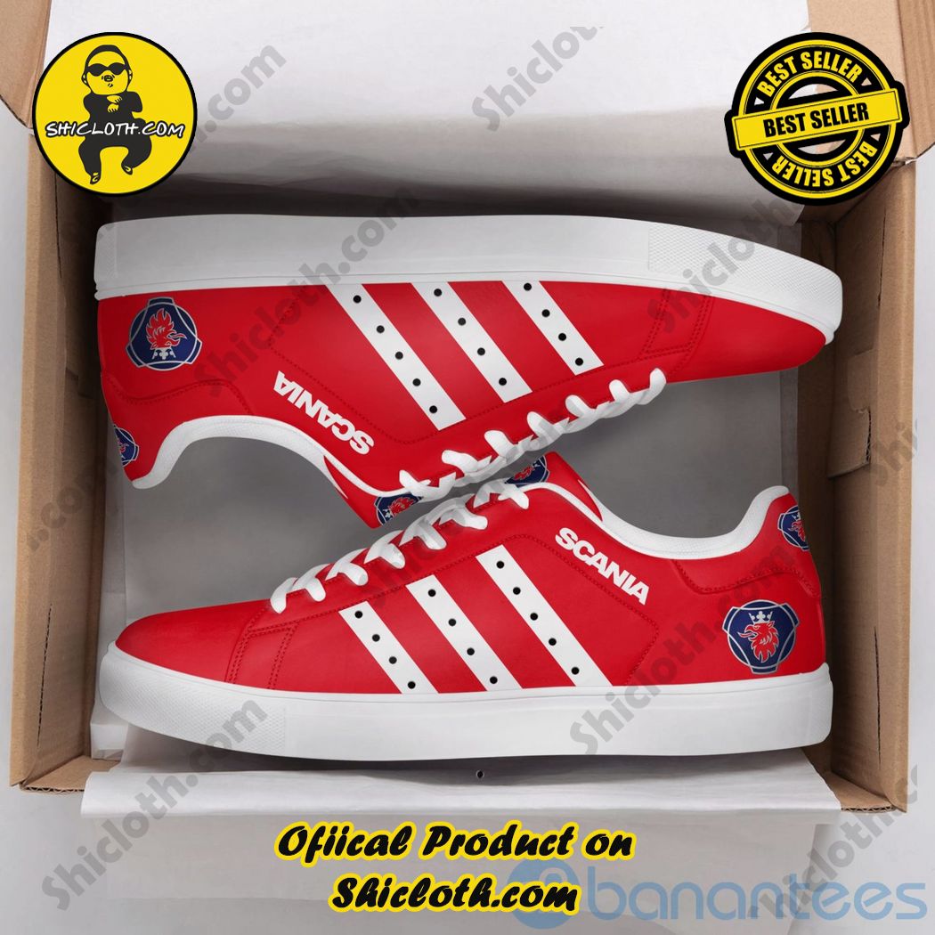 Elevate Your Look with Stan Smith Shoes from Shiclothshop 25 Scania Ab White Striped Red Adidas Stan Smith Low Top Shoes