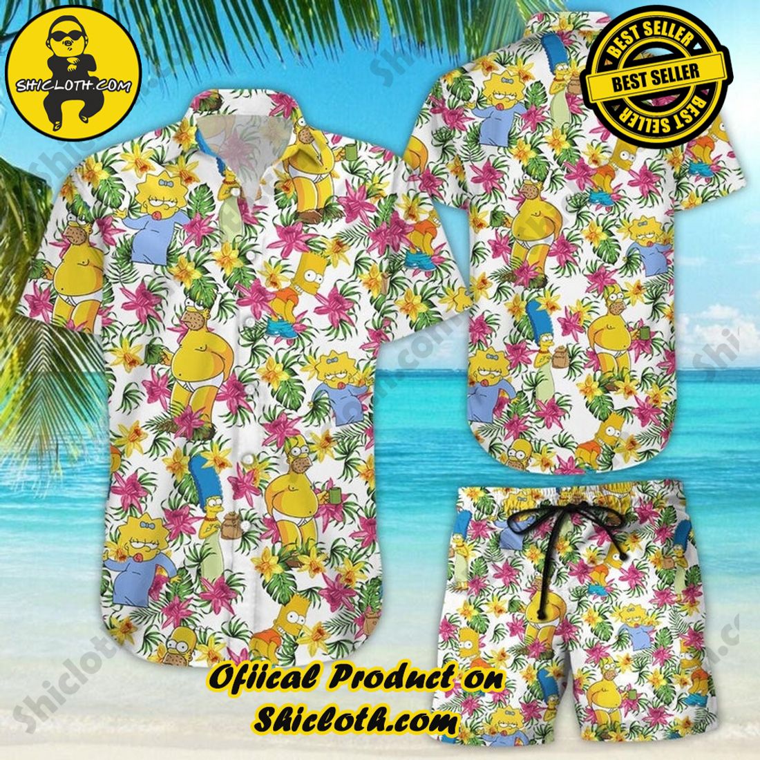 Simpson Gt Vintage Hawaiian Shirt