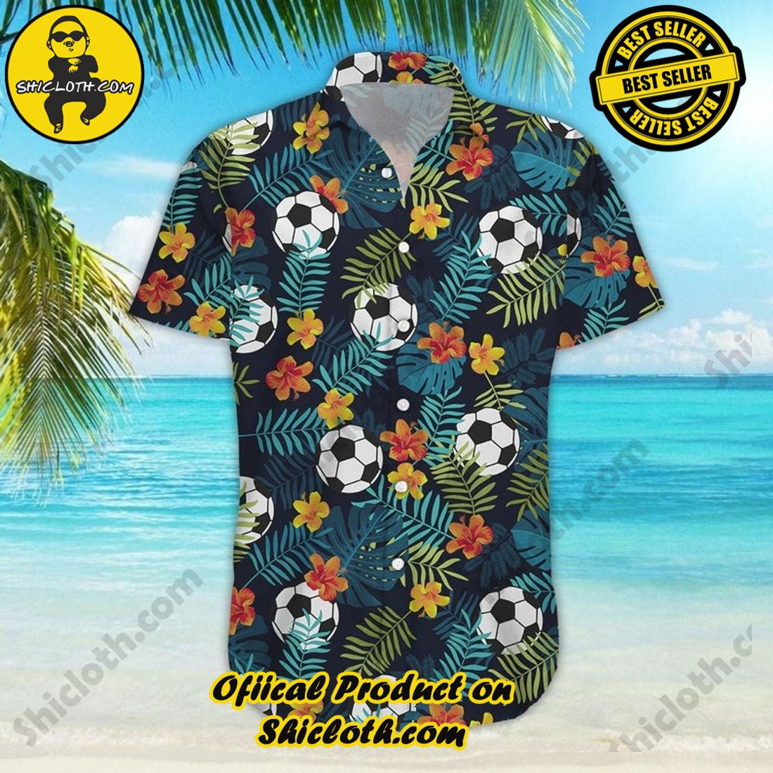 Soccer Football Floral Tropical Hawaiian Shirt 6 Soccer Football Floral Tropical Hawaiian Shirt - Image 6