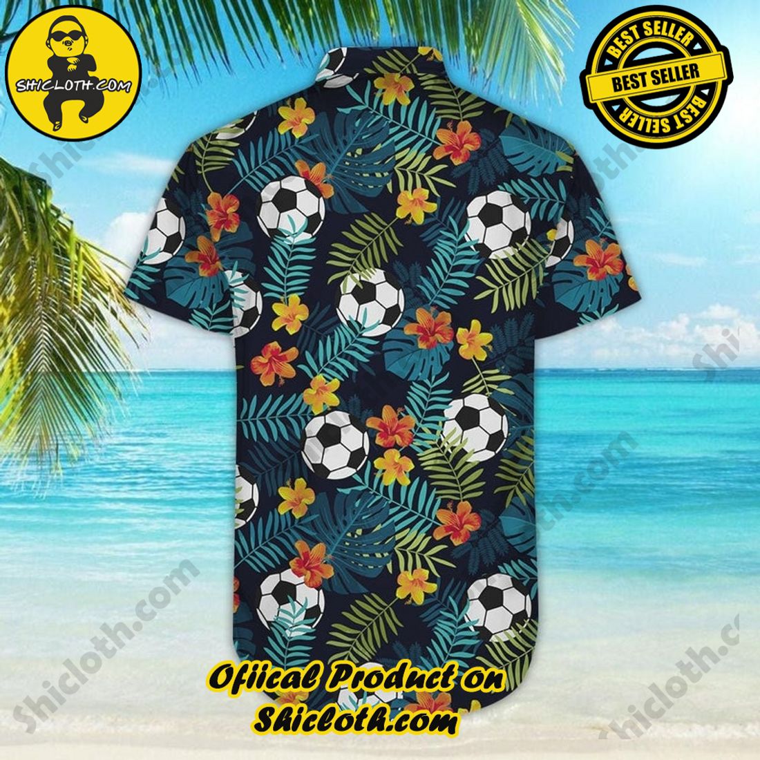 Soccer Football Floral Tropical Hawaiian Shirt 7 Soccer Football Floral Tropical Hawaiian Shirt - Image 7