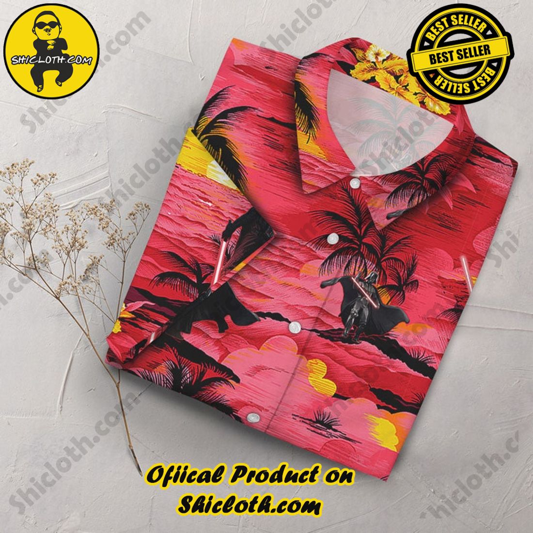Star Wars Darth Vader Sunset Hawaiian Shirt 3 Star Wars Darth Vader Sunset Hawaiian Shirt - Image 3