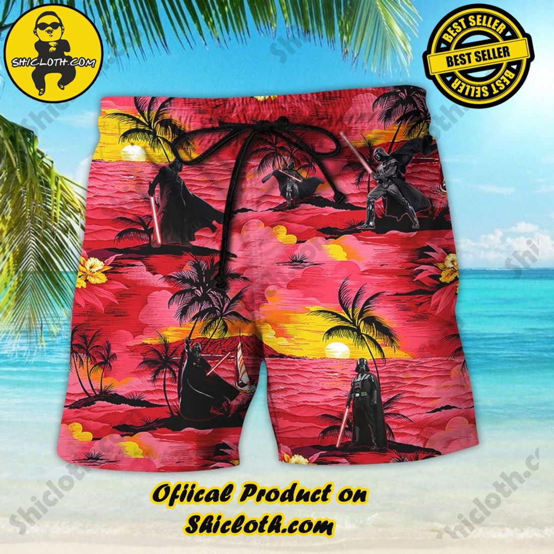 Star Wars Darth Vader Sunset Hawaiian Shirt 4 Star Wars Darth Vader Sunset Hawaiian Shirt - Image 4