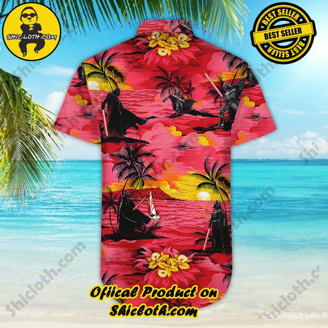 Star Wars Darth Vader Sunset Hawaiian Shirt 7 Star Wars Darth Vader Sunset Hawaiian Shirt - Image 7
