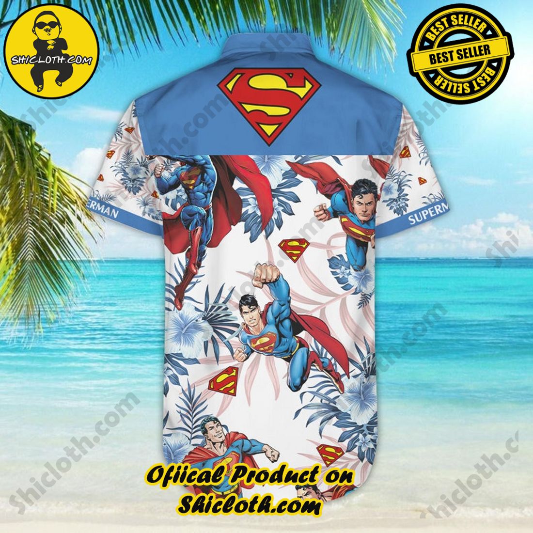 Super Man Floral Aloha Hawaiian Shirt 7 Super Man Floral Aloha Hawaiian Shirt - Image 7