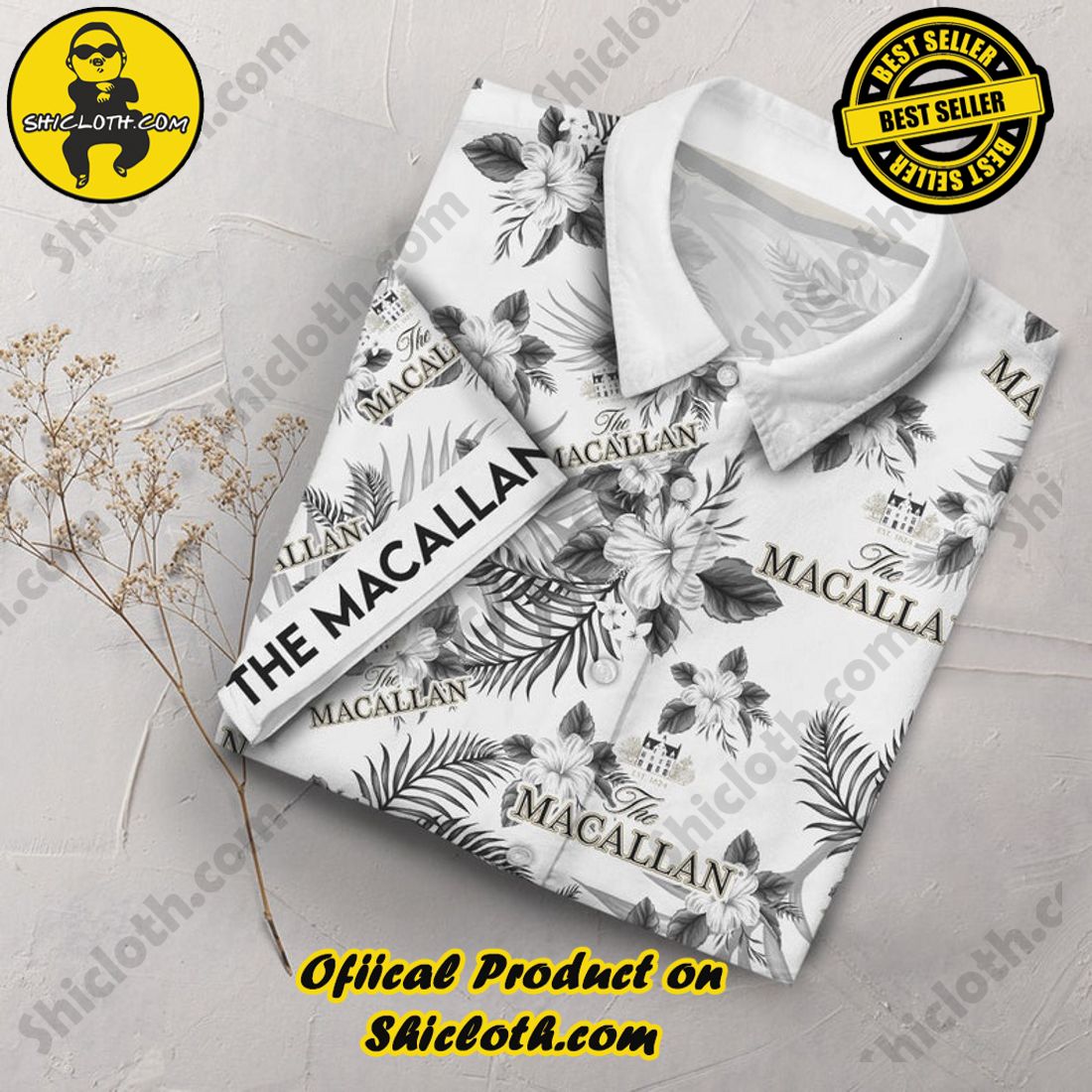 The Macallan Whisky Floral Aloha Hawaiian Shirt 3 The Macallan Whisky Floral Aloha Hawaiian Shirt - Image 3