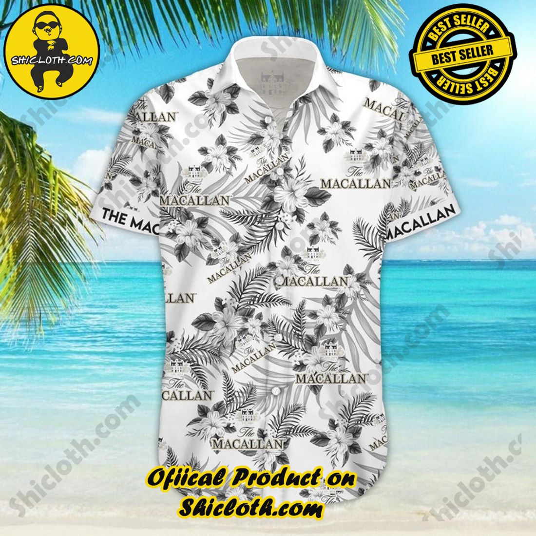 The Macallan Whisky Floral Aloha Hawaiian Shirt 6 The Macallan Whisky Floral Aloha Hawaiian Shirt - Image 6