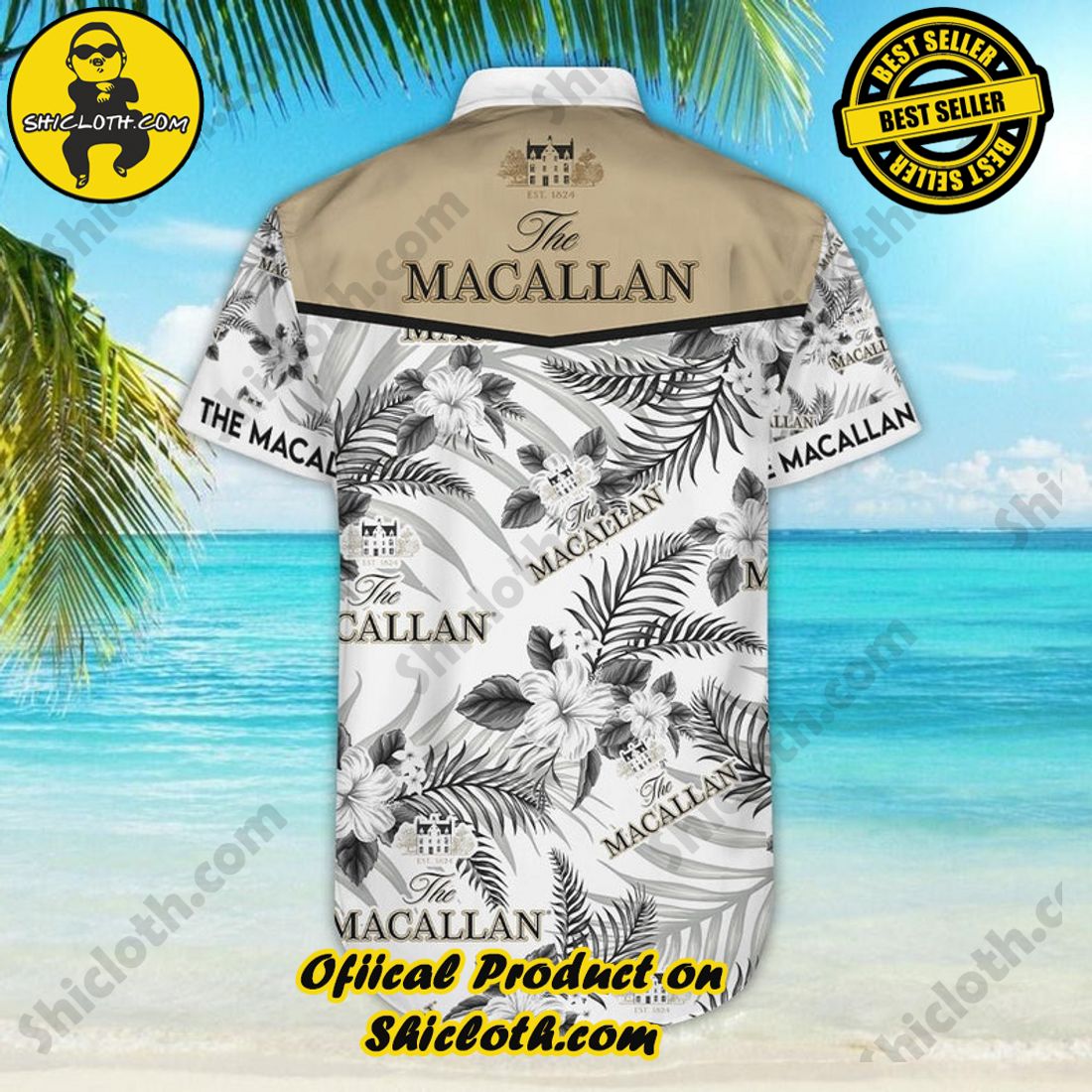 The Macallan Whisky Floral Aloha Hawaiian Shirt 7 The Macallan Whisky Floral Aloha Hawaiian Shirt - Image 7