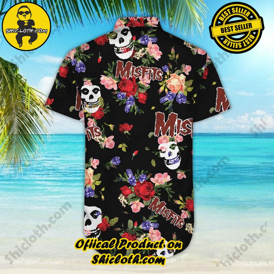 The Misfits Band Floral Tropical Hawaiian Shirt And Short 7 The Misfits Band Floral Tropical Hawaiian Shirt And Short - Image 7