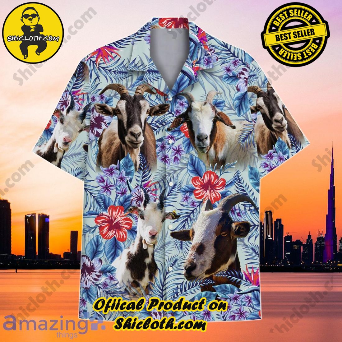 Tropical Goat Hawaiian Shirt Best Style For Men And Women