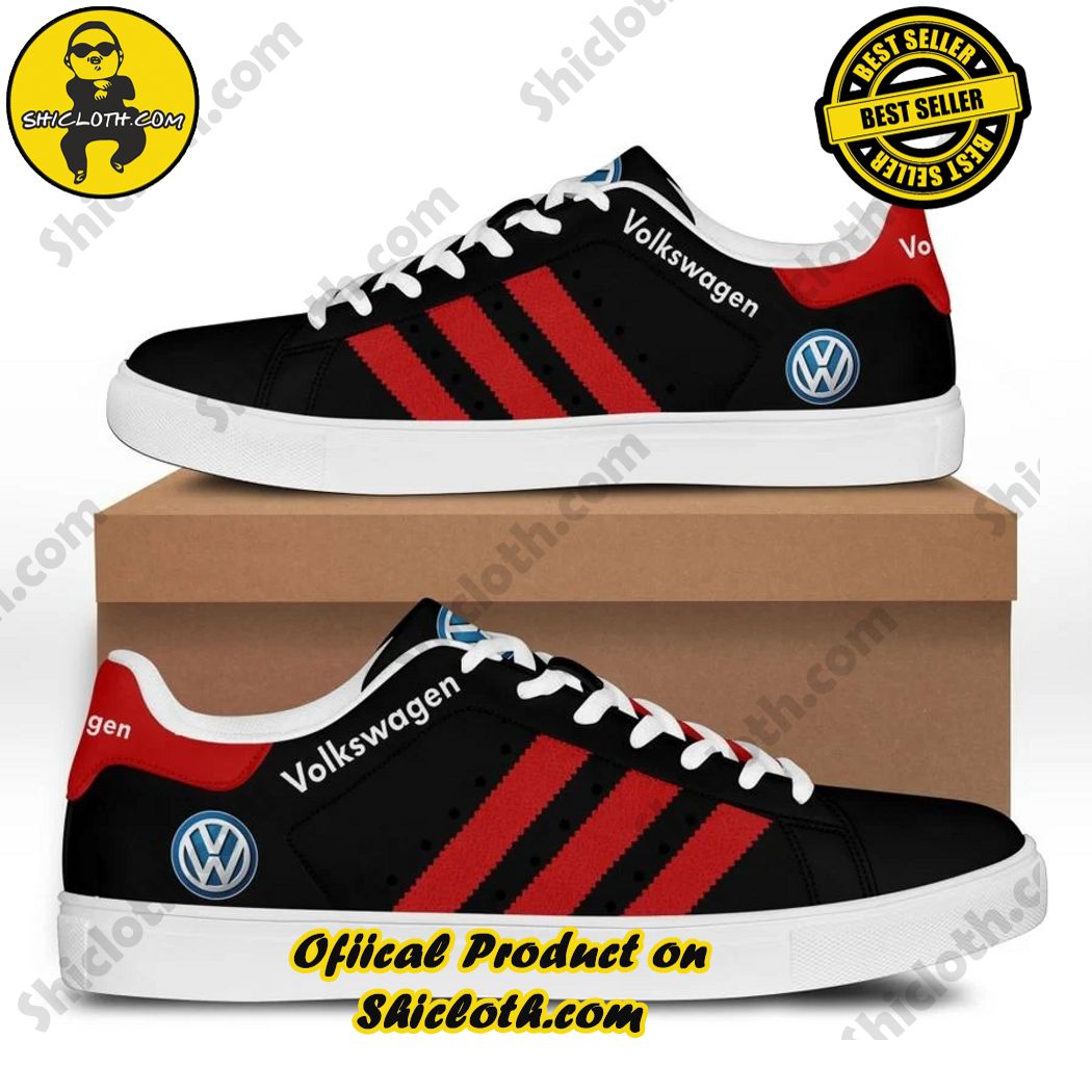 Best seller Stan Smith Shoes in Shicloth Store. Click here to buy !! 41 Volkswagen Black Red Stripes Stan Smith Shoes