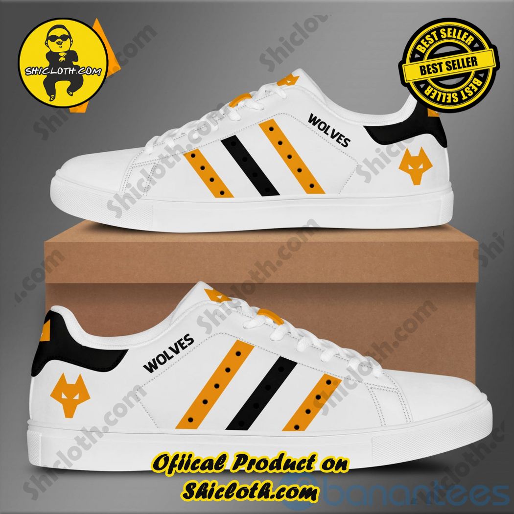 Elevate Your Look with Stan Smith Shoes from Shiclothshop 30 Wolverhampton Wanderers White Adidas Stan Smith Low Top Shoes