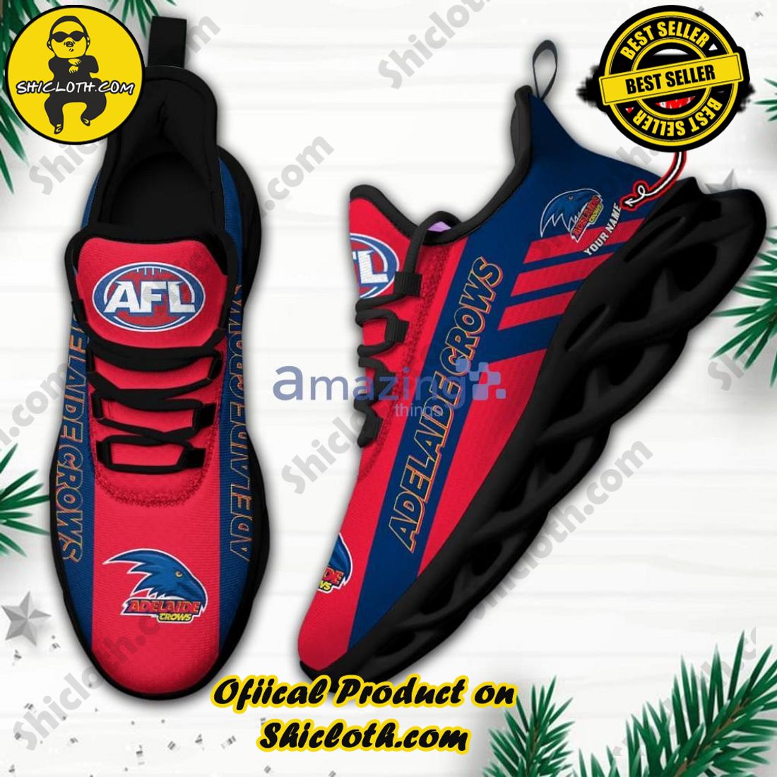 Adelaide Crows Personalized Max Soul Shoes