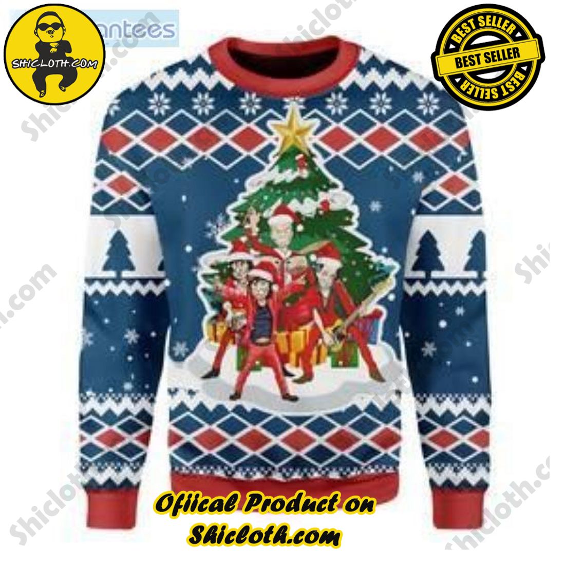 Vancouver Canucks Ugly Christmas Sweater Special Mickey Ho Ho Ho
