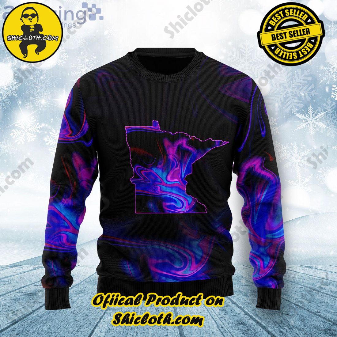 Hot Trending Sweater in Shicloth Store 3 Amazing Minnesota Amazing Color Ugly Christmas Sweater