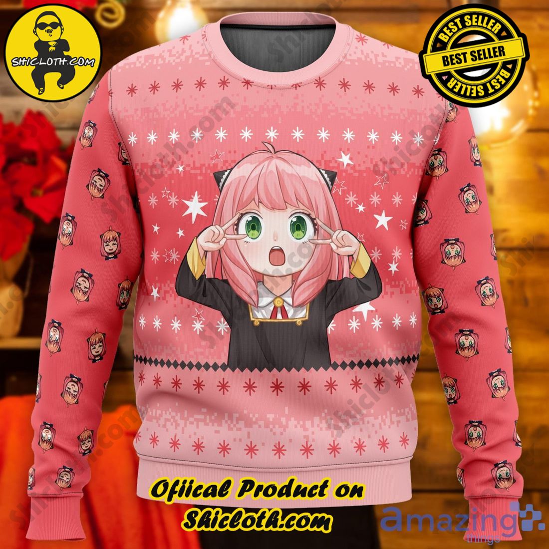 Anya Spy x Family Fans Anime Ugly Christmas Sweater Shicloth