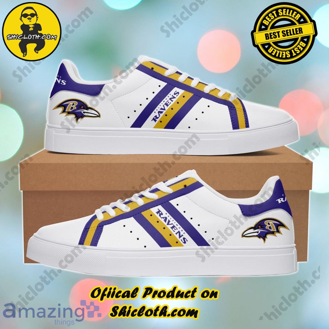 Step into Style: Exploring the Stan Smith Shoes Collection at Shicloth Fashion Store 7 Baltimore Ravens Stan Smith Shoes Best Gift