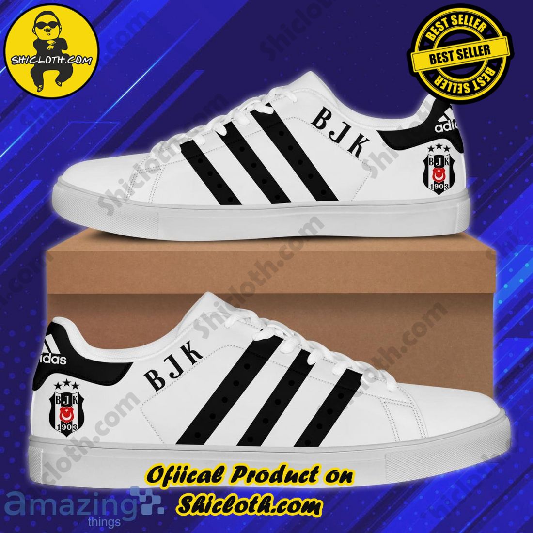 Step into Style: Exploring the Stan Smith Shoes Collection at Shicloth Fashion Store 9 Besiktas F.C Special Skate Stan Smith Shoes