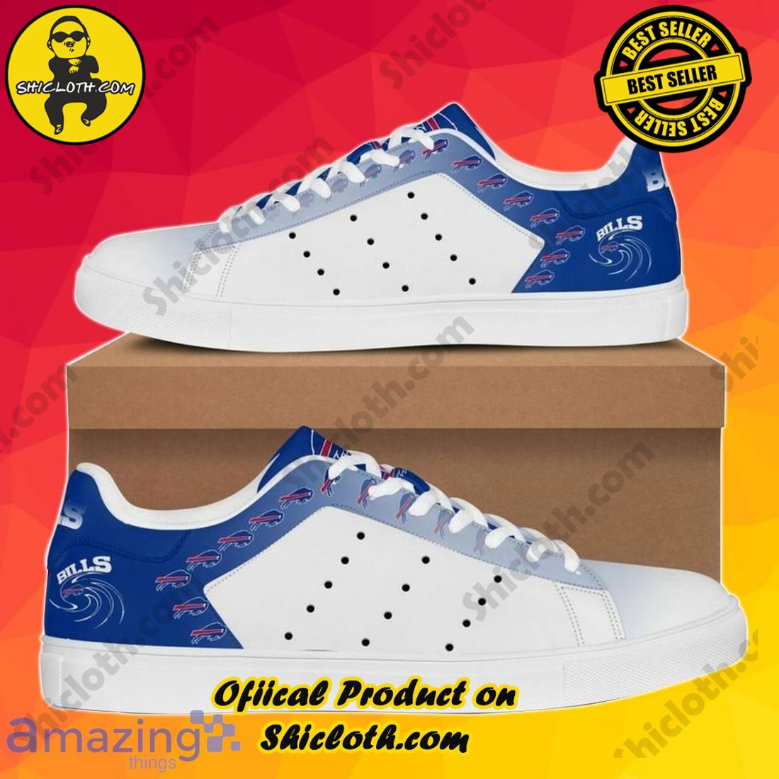 Step into Style: Exploring the Stan Smith Shoes Collection at Shicloth Fashion Store 12 Buffalo Bills Stan Smith sneakers Best Gift