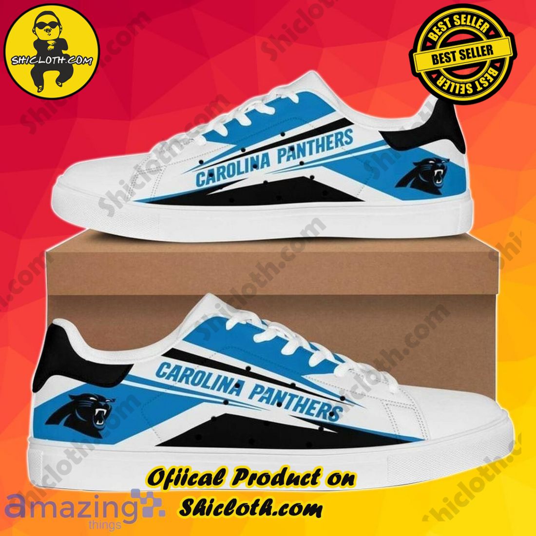Step into Style: Exploring the Stan Smith Shoes Collection at Shicloth Fashion Store 13 Carolina Panthers Stan Smith sneakers Best Gift