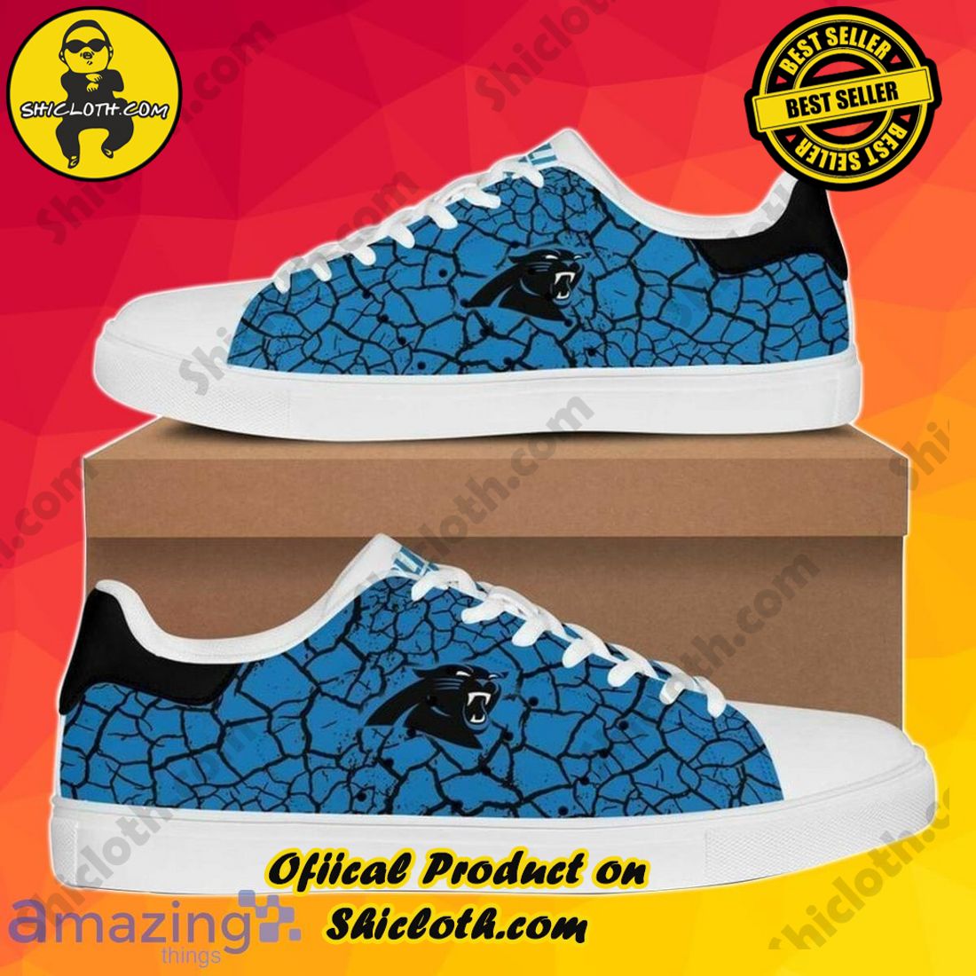 Step into Style: Exploring the Stan Smith Shoes Collection at Shicloth Fashion Store 15 Carolina Panthers Stan Smith sneakers Special Gift