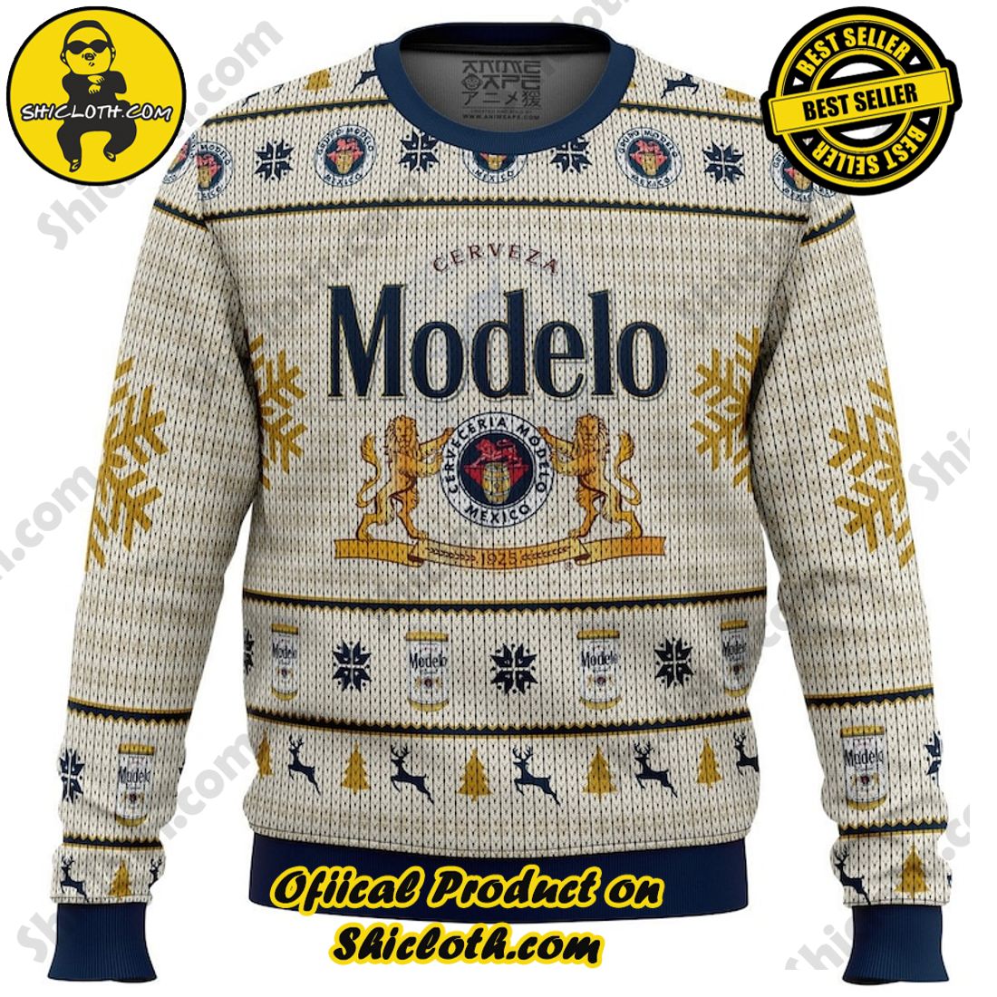 Meaningful Christmas Gift: Shiclothshop's Sentimental Sweater 2 Cerveza Modelo Ugly Christmas Sweater, Christmas Ugly Sweater 3D All Over Print, Xmas Sweatshirt, Christmas Gifts