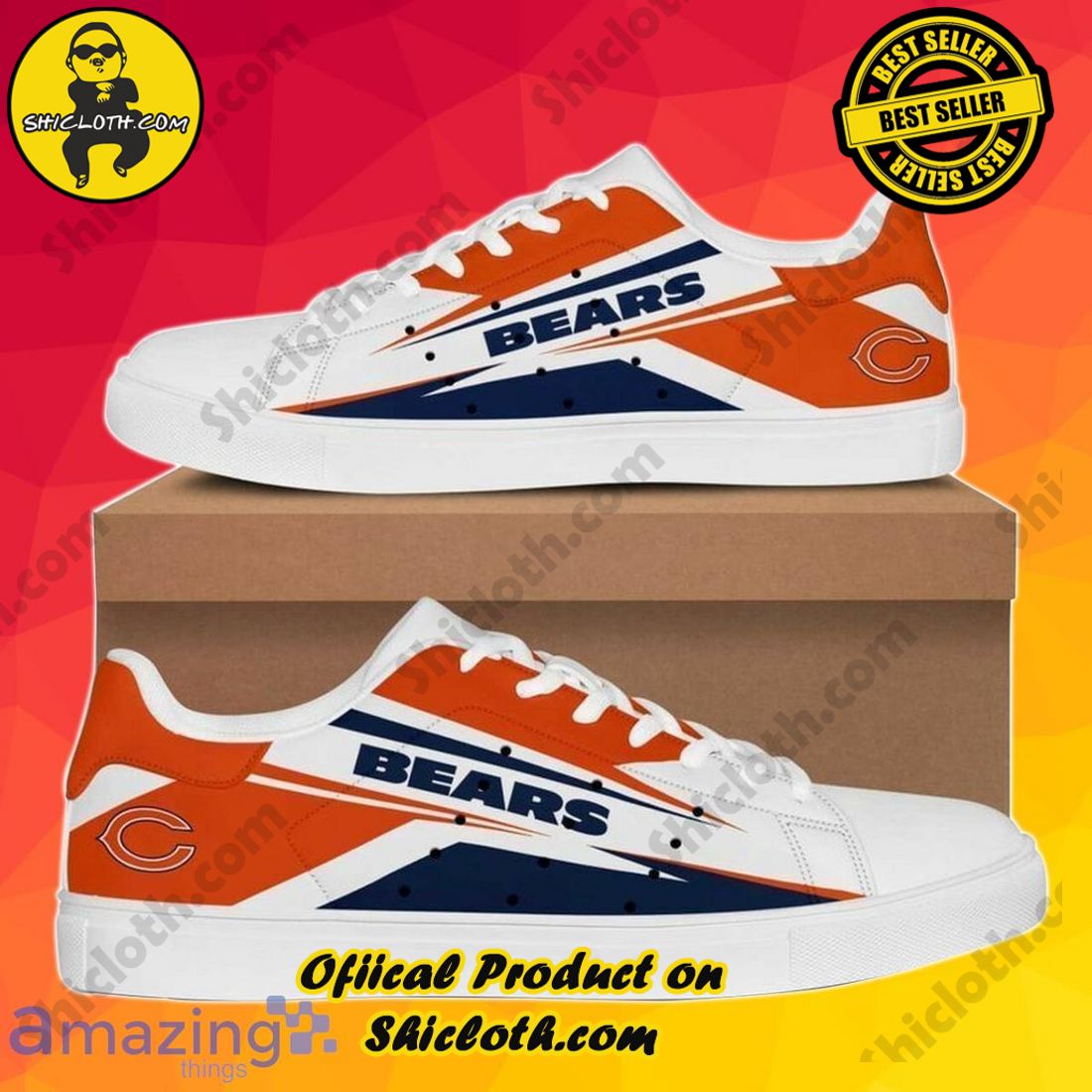 Step into Style: Exploring the Stan Smith Shoes Collection at Shicloth Fashion Store 18 Chicago Bears Stan Smith sneakers Best Gift