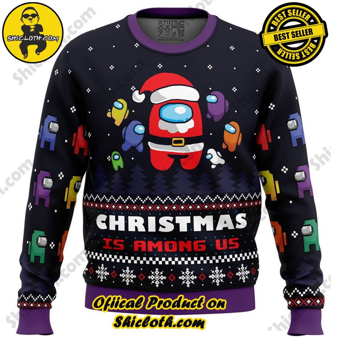 Meaningful Christmas Gift: Shiclothshop's Sentimental Sweater 4 Christmas is Among Us Ugly Christmas Sweater, Christmas Ugly Sweater 3D All Over Print, Xmas Sweatshirt, Christmas Gifts